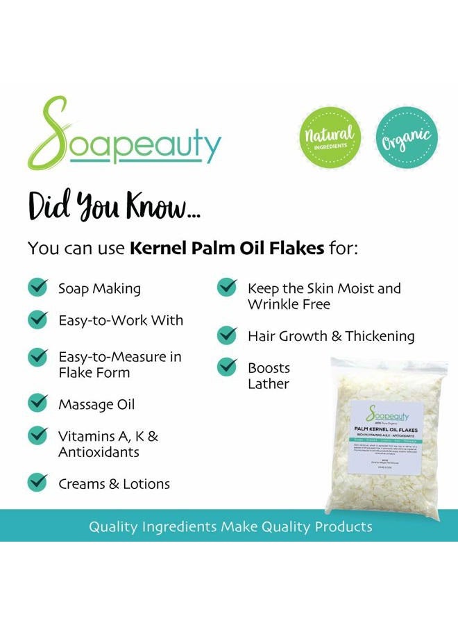 Soapeauty رقائق زيت نواة النخيل | زيت نواة النخيل النقي غير المكرر لصنع الصابون ومستحضرات التجميل | الأحجام من 4 أونصات إلى 10 أرطال | (48 أونصة) - Image 4
