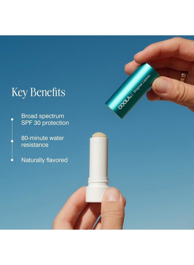COOLA Organic Liplux Lip Balm and Sunscreen with SPF 30, Dermatologist Tested Lip Care for Daily Protection, Vegan and Gluten Free, 0.15 Oz - Image 4