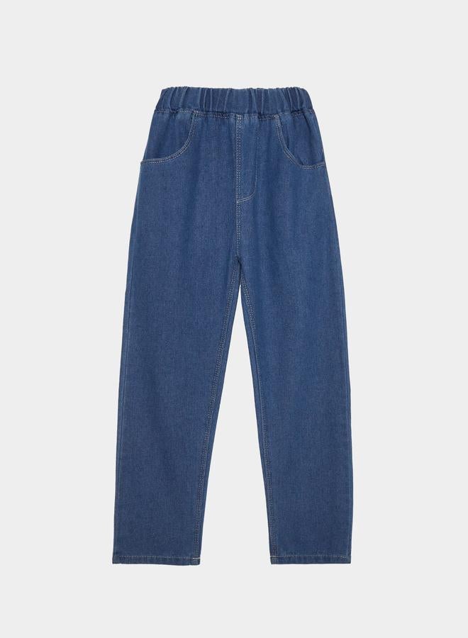 Styli Boys Plain Elastic Waist Pull-On Jeans - Image 1