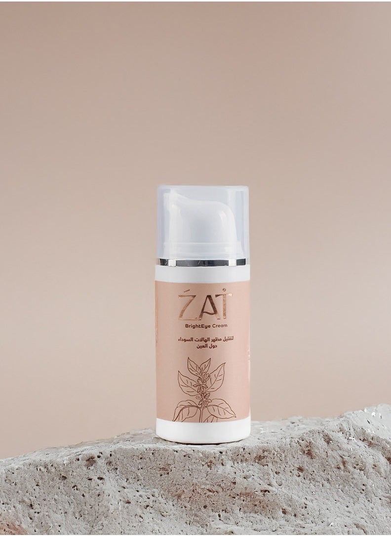 Zat - Bright Eye Cream, Dark Circle Treatment, 30ML with Vitamin E & Collagen & Hyaluronic - Image 1