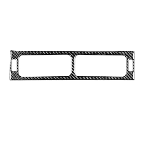 PJFUS Real Premium Black Carbon Fiber Car Central Air Conditioner Outlet Vent Frame Trim Compatible with Chevrolet Avalanche/Silverado LTZ 2007-2013 Auto Interior Decoration Accessories - Image 5