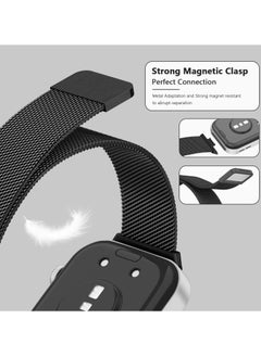 Generic Straps Compatible with Huawei Watch Fit 3 Adjustable Magnetic Stainless Steel Smartwatch Band for Men and Women,Black  - Image 4