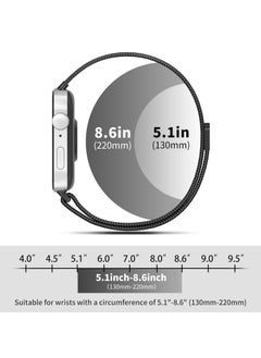 Generic Straps Compatible with Huawei Watch Fit 3 Adjustable Magnetic Stainless Steel Smartwatch Band for Men and Women,Black  - Image 5