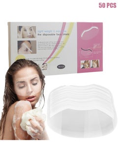 HY 50 PCS Microblading Shower Visor, Upgrade Eyebrow Shower Shields Protector, Shower Goggles Face Cover Bath Visor for Adults Hair Salon Supplies and Eyes Surgery Aftercare  - Image 1