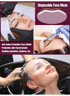 HY 50 PCS Microblading Shower Visor, Upgrade Eyebrow Shower Shields Protector, Shower Goggles Face Cover Bath Visor for Adults Hair Salon Supplies and Eyes Surgery Aftercare  - Image 5