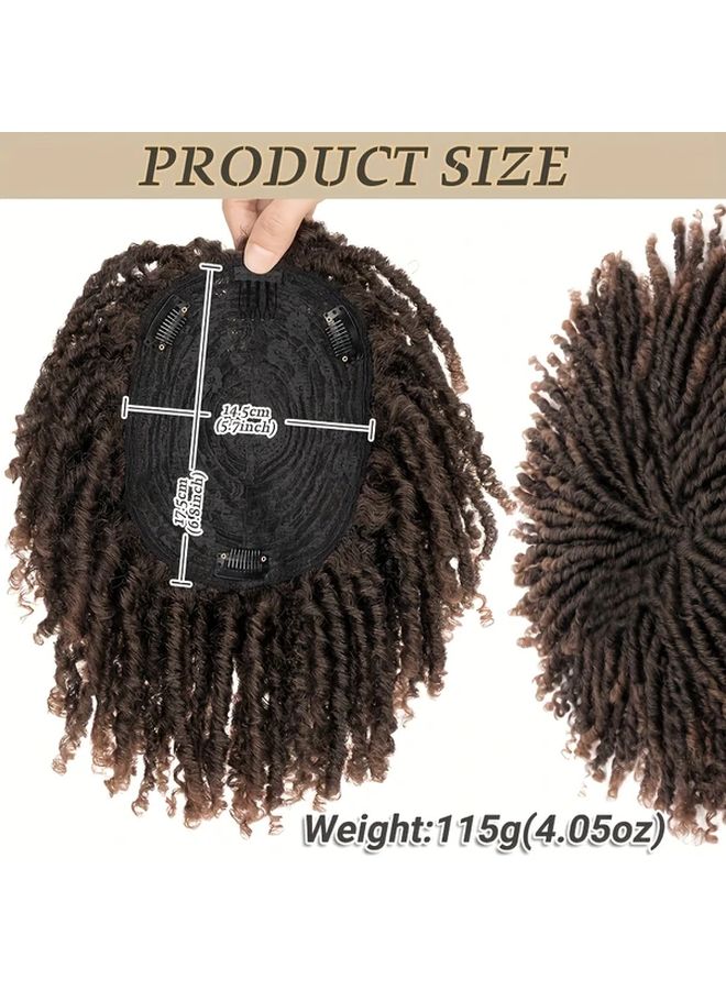 Mens Dreadlock Hair Topper 8 Inch Short Natural Look Wig T G Color Low Maintenance - Image 5