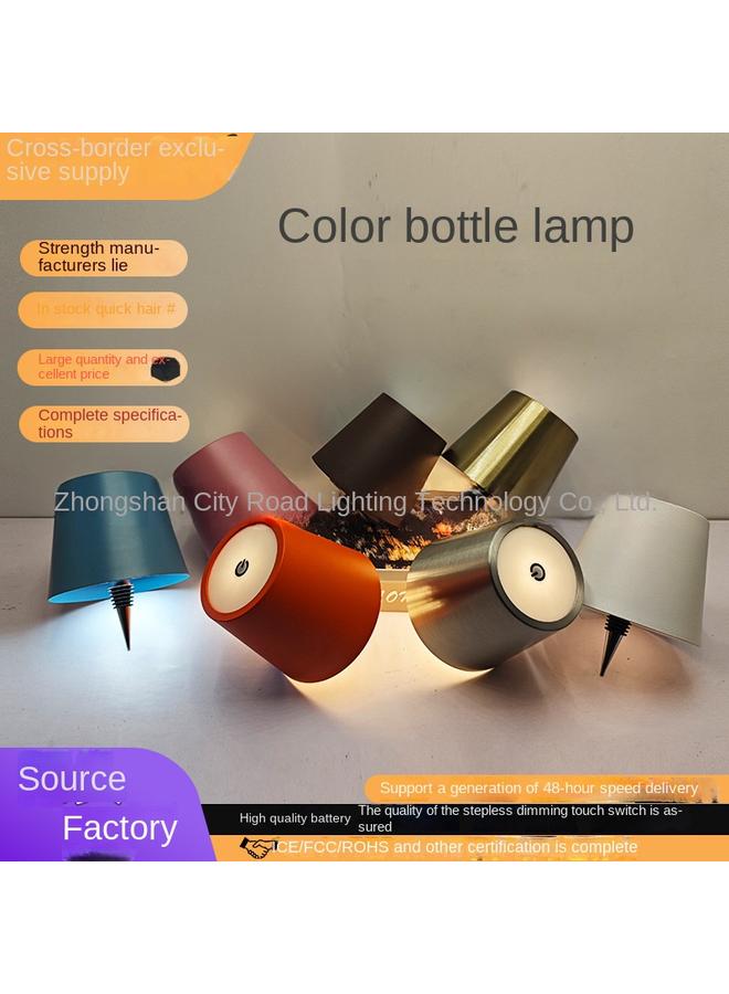 Bluejw Creative Wine Headlight Led Embedded Bar Restaurant Removable Rechargeable RGB Decorative Color Wine Bottle Table Lamp - Image 2