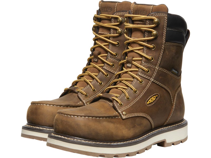 KEEN Utility أحذية العمل الثقيلة KEEN Utility للرجال Cincinnati 8 مع مقدمة أصابع مركبة مقاومة للماء وكعب بزاوية 90 درجة بلجيكي رملي 105 - Image 3
