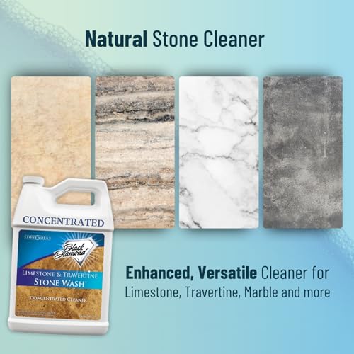 Black Diamond Stoneworks Natural Stone Cleaner - Limestone, Slate & Travertine Cleaner - Natural Stone Shower Cleaner for Marble - Concentrated PH Neutral Stone Floor Cleaner - 1-Gallon. - Image 5