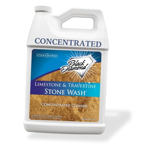 Black Diamond Stoneworks Natural Stone Cleaner - Limestone, Slate & Travertine Cleaner - Natural Stone Shower Cleaner for Marble - Concentrated PH Neutral Stone Floor Cleaner - 1-Gallon. - Image 1