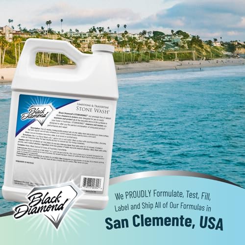 Black Diamond Stoneworks Natural Stone Cleaner - Limestone, Slate & Travertine Cleaner - Natural Stone Shower Cleaner for Marble - Concentrated PH Neutral Stone Floor Cleaner - 1-Gallon. - Image 2