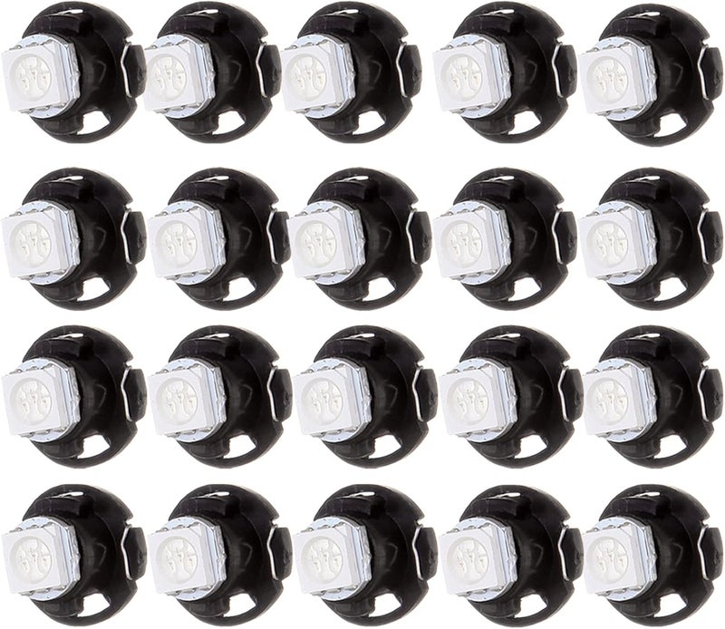 CCIYU 20 Pack Super Blue T5 Neo Wedge 5050 SMD LED Light Bulbs - Image 1