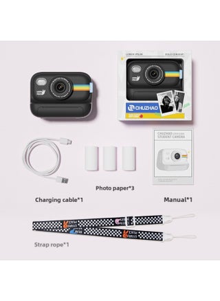 Explosions Children's Camera Photographable Printable Toy HD Polaroid Digital Camera Direct Sales-Color:Black With 3 Rolls Of Printing Paper With Memory Card - pzsku/Z254D9900EF819BF0064FZ/45/_/1742461144/29994fe6-a039-4a6e-bcbb-d42c43f116e6