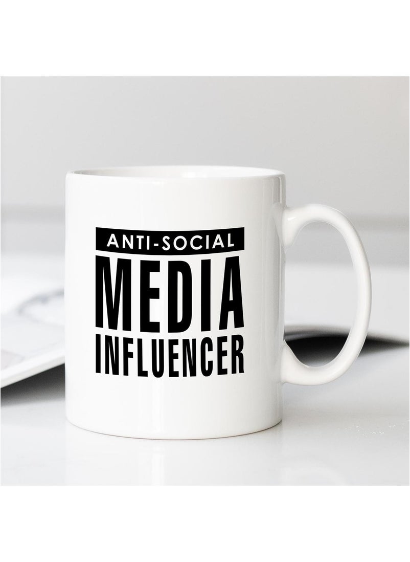 Spoil Your Wall - Anti Social Media Influencer Quotes Printed Ceramic Coffee Mug 325ml, Perfect Gifting by Spoil Your Wall - Image 1