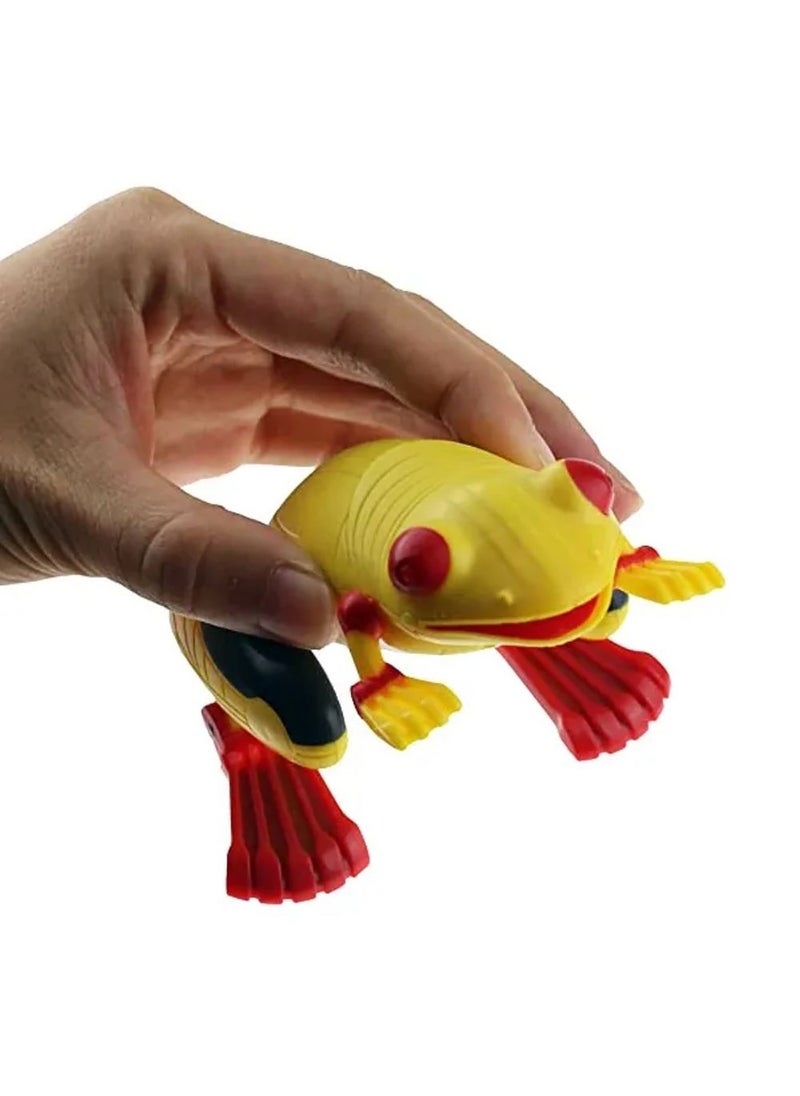 FITTO - Fitto Laser Remote Control Frog Toy - Life Like with Jumping, Sound and Light, Yellow - Image 1
