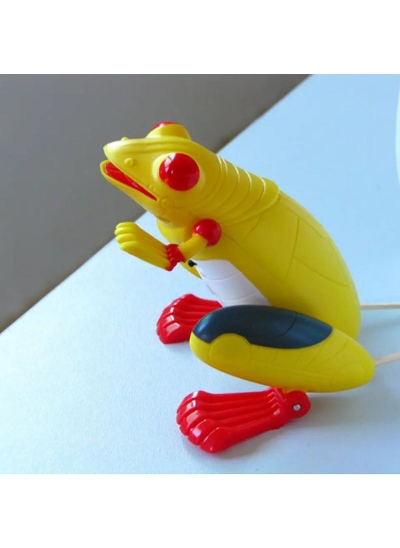 FITTO - Fitto Laser Remote Control Frog Toy - Life Like with Jumping, Sound and Light, Yellow - Image 1