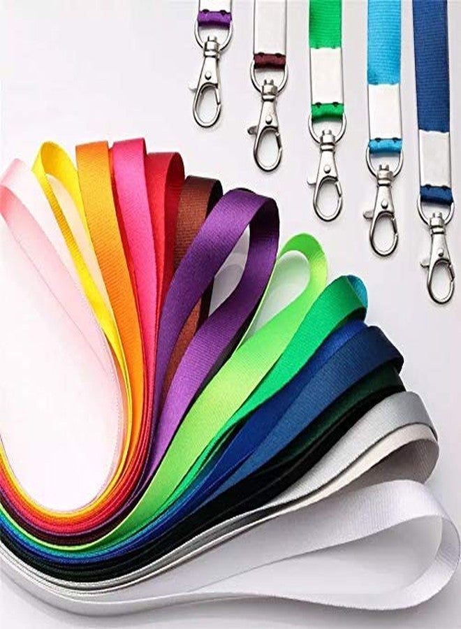 KANABEE Lanyards 10Pcs Nylon Lanyard,Lanyards Swivel Hooks Clips Great for ID Card Holders (Blue) - Image 5