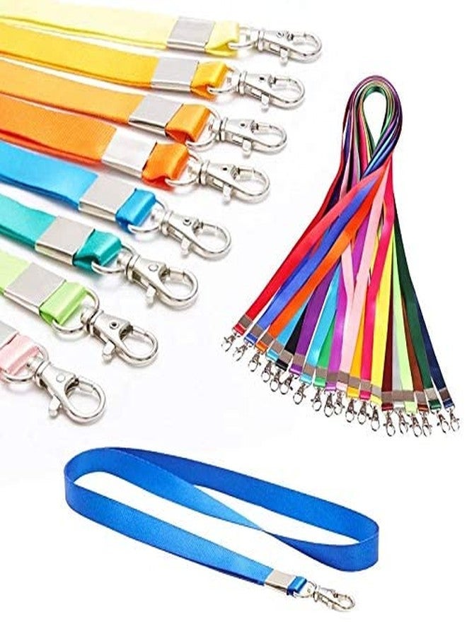 KANABEE Lanyards 10Pcs Nylon Lanyard,Lanyards Swivel Hooks Clips Great for ID Card Holders (Blue) - Image 3