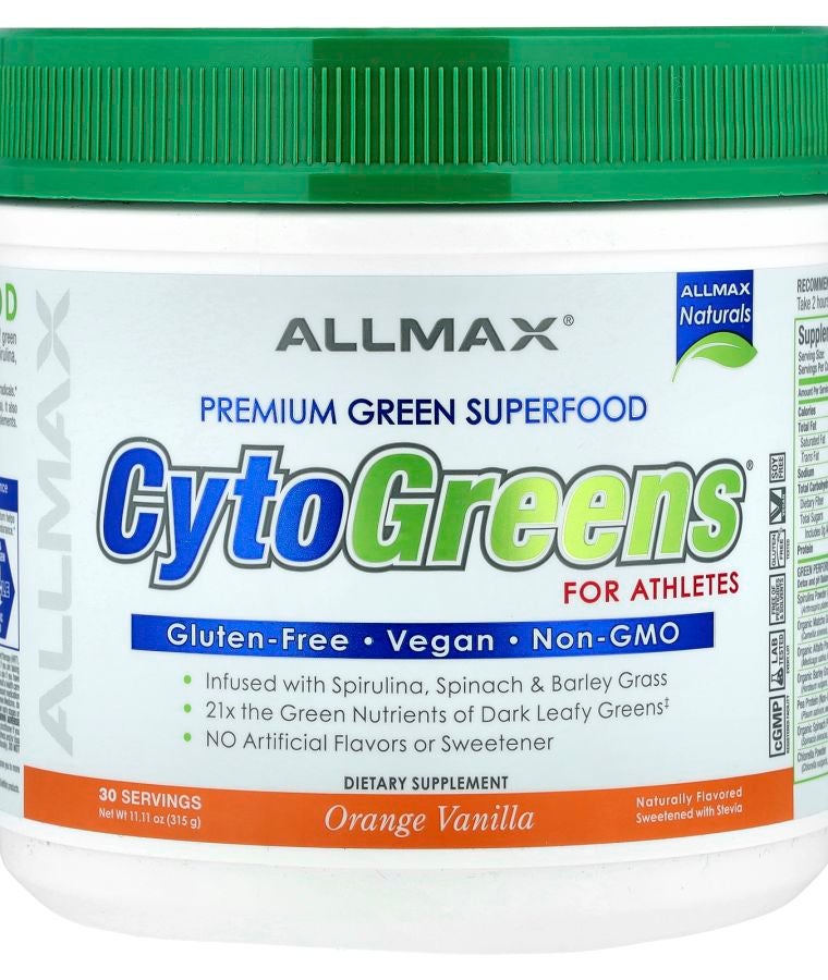 Allmax CytoGreens® Premium Green Superfood For Athletes Orange Vanilla 11.11 oz (315 g)
