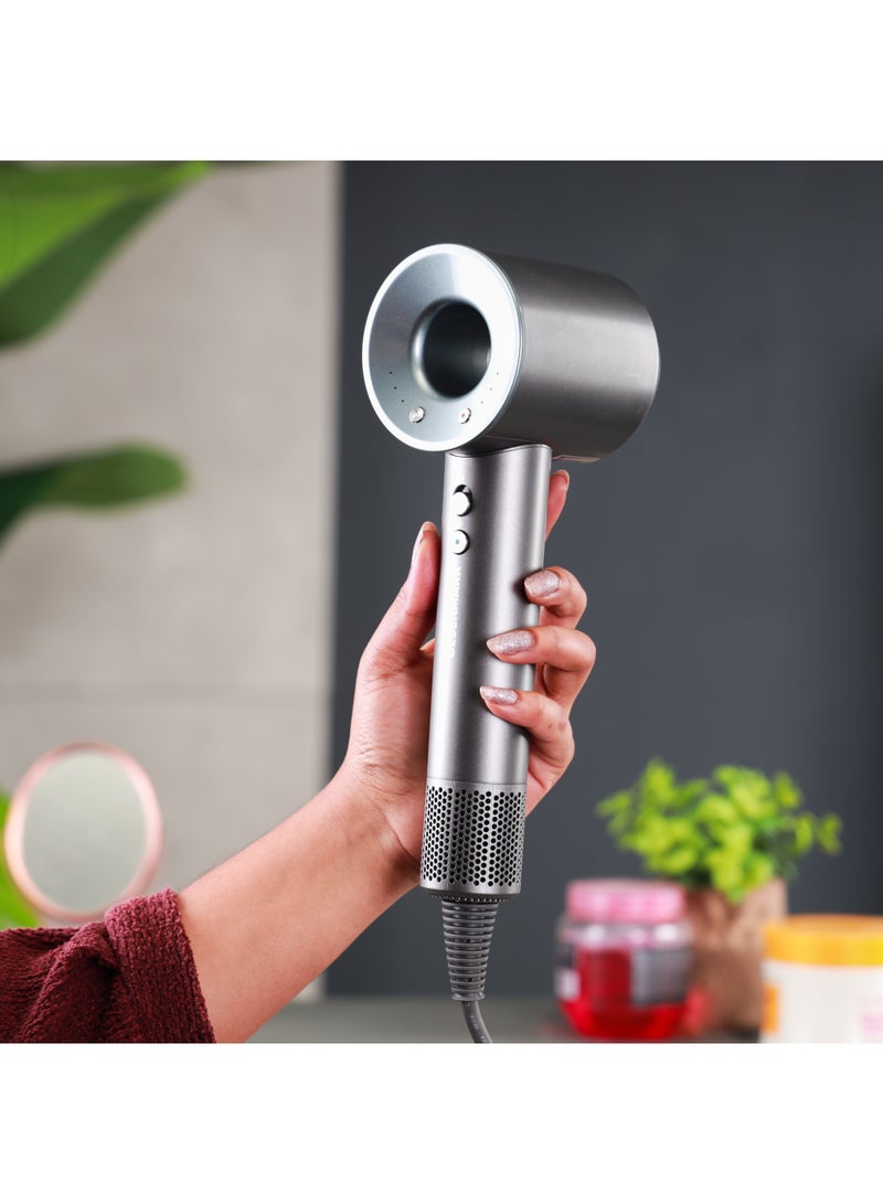 Olsenmark 1500W Hair Dryer – OMH4135 | BLDC Motor, 3 Speeds, 4 Temperature Settings | Quick & Powerful Drying | 2 Years Warranty black - Image 4