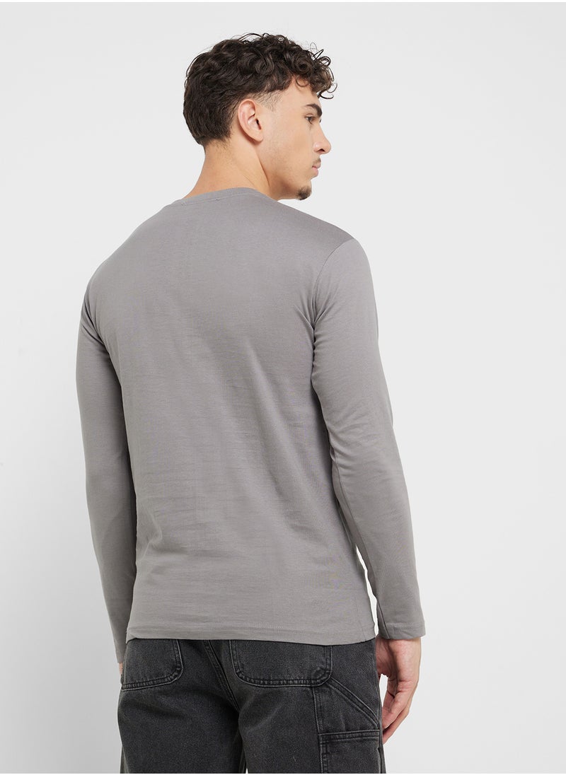 Seventy Five Basics Graphic Long Sleeve T-Shirt  - Image 2
