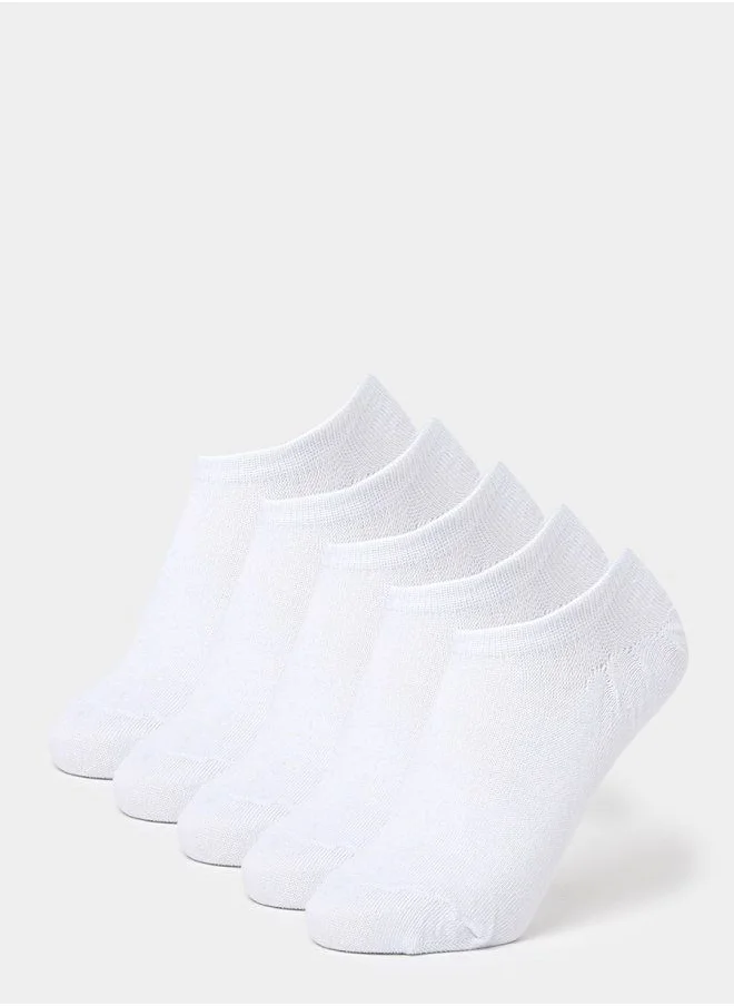 ستايلي Pack of 5 - Ribbed Shoe Liner Socks