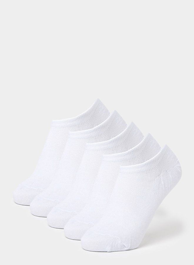 Styli Pack of 5 - Ribbed Shoe Liner Socks  - Image 1