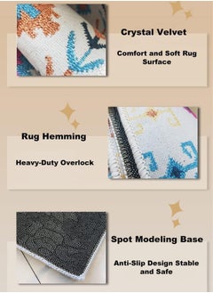 MONOGUE Modern Abstract Area Rugs NonSlip Short Pile Soft Carpet Rugs for Bedroom Living Room Hallway Dining Room Office Dorm Room  - Image 5