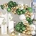 MEBAY Green White Gold Balloon Arch Kit 146Pcs Avocado Green Metallic Chrome Gold Confetti and White Latex Balloons for Wedding Birthday Baby Shower Decoration - Image 2