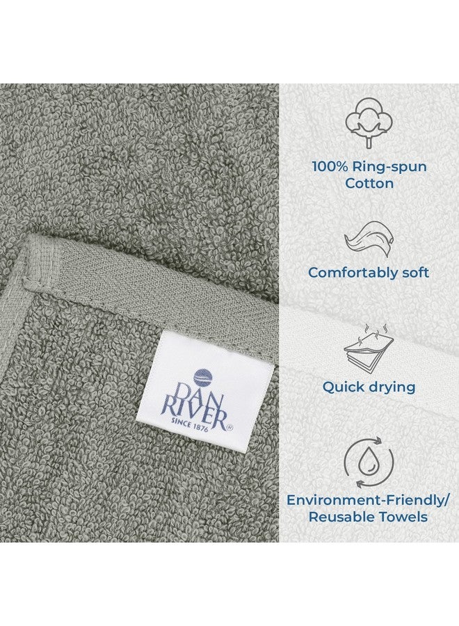 DAN RIVER Dog Towels for Drying Dogs Large, 100% Cotton Puppy Bath Towel, Ultra Soft 450 GSM Super Absorbent Quick Dry Pet Grooming Supplies, 20x40 inches, Silver - Image 4