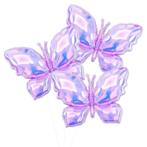 PLAP Birthday Butterfly Party Balloons Party Decorate with Balloon Decorations Purple - Image 1