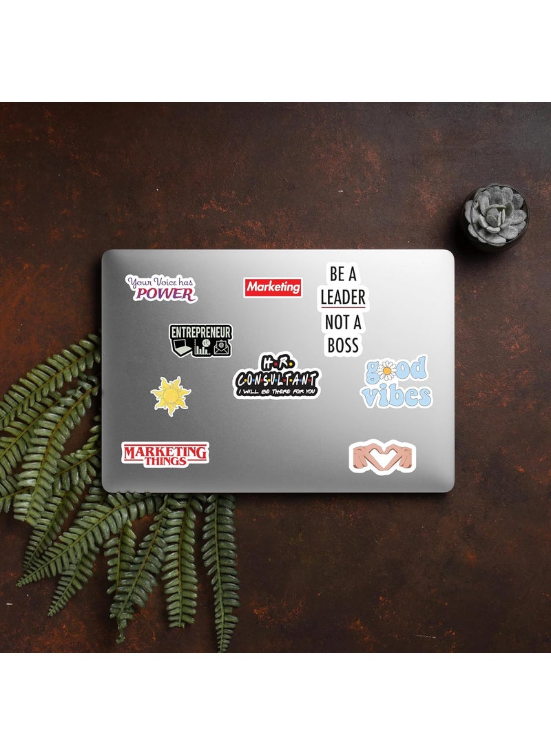 D2c D2C Entrepreneur Marketing Sticker Pack of 48pc Inspirational Funny Motivational Stickers for Social Media Digital Marketers Entrepreneurs Perfect for Laptops Scrapbook Office Decor  - Image 2