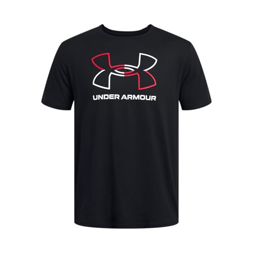 Under Armour Men's Global Foundation Short Sleeve T Shirt, (001) Black/Red/White, X-Large - Image 5