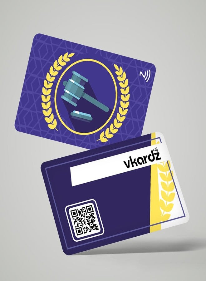 vKardz - Professional NFC Card & Smart Contactless Digital Business Card (Lawyer:06) - Image 1