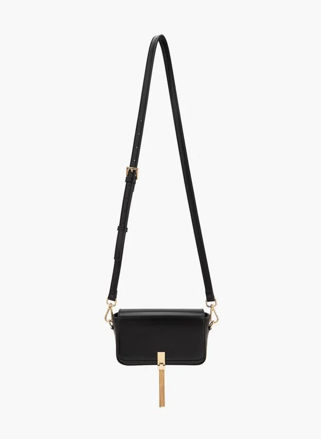 سيليست Tassel Accent Crossbody Bag With Adjustable Strap