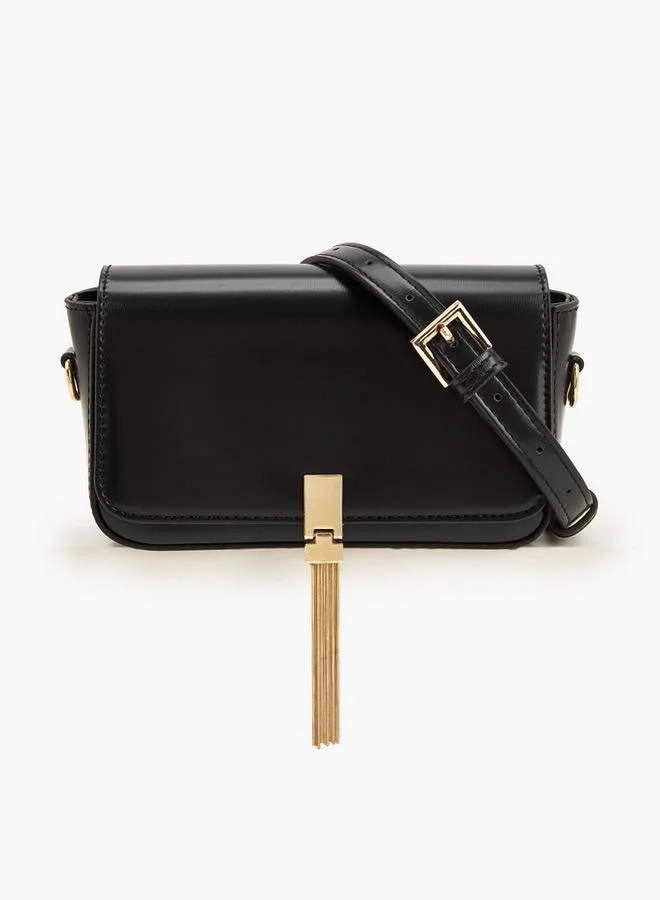 سيليست Tassel Accent Crossbody Bag With Adjustable Strap