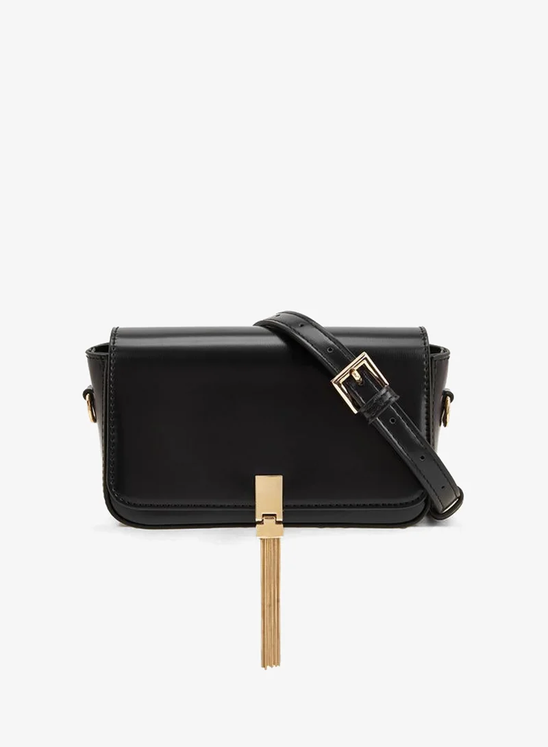 سيليست Tassel Accent Crossbody Bag With Adjustable Strap
