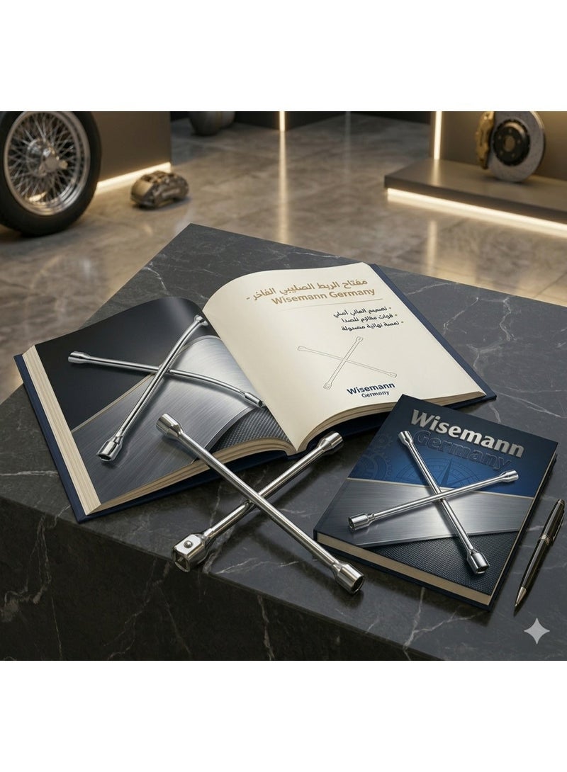 وايز مان مفتاح صليبه نقل 24 "نيكل مخصص لفك اطارات سيارات النقل مقاسات 24-27-32 مم+ لقمه ¾ بوصه - Image 5
