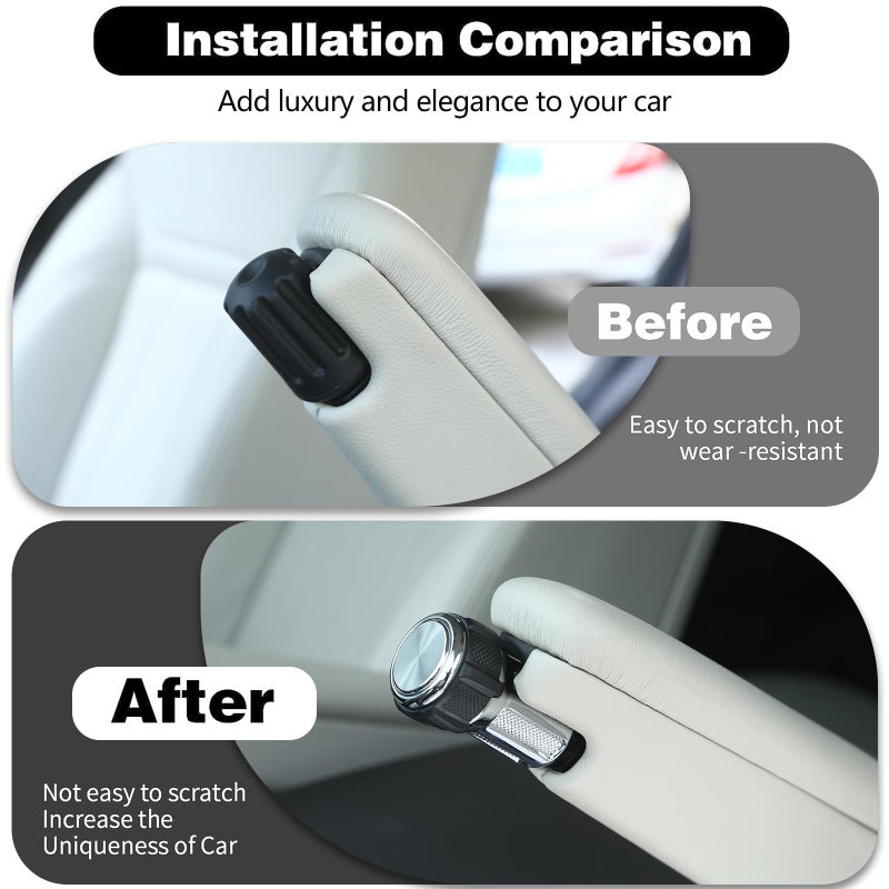 DIYUCAR For RangeRover Vogue Sport L405 14-19 Alloy Seat Armrest Box Adjustment Konbs For Discovery 5 LR5 Replacement Parts - Image 2