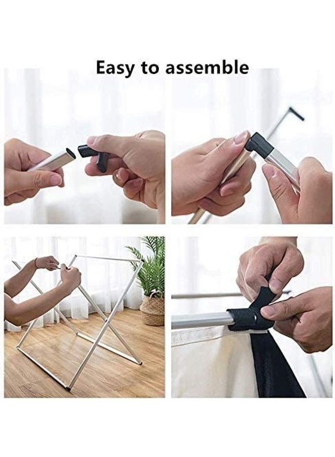 سي او أرماء سلة فرز ملابس الغسيل أسود/ أبيض  قابلة للطي مما يجعلها خيارًا مثاليًا للمساحات المحدودة  60×60×39سم - Image 5