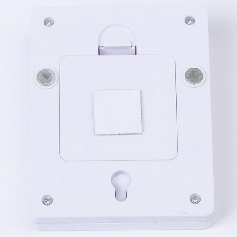 4pcs Cob LED Cabinet Lights Battery Operated Wall Mounted Under-Cabinet Lighting for Closet and Corridor, White Without Battery, Random Style - Image 5