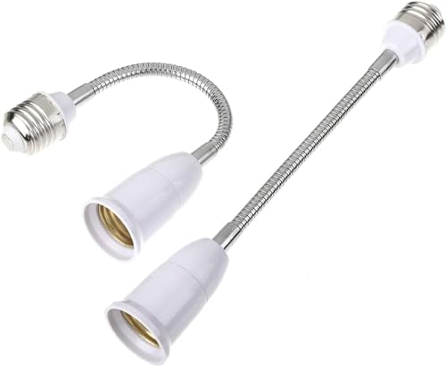 Serdokntbig E27 Flexible Light Socket Extender/Adjustable Bulb Extender for Home Light Fixtures/LED Grow Light Socket Stand etc (11inch) - Image 1
