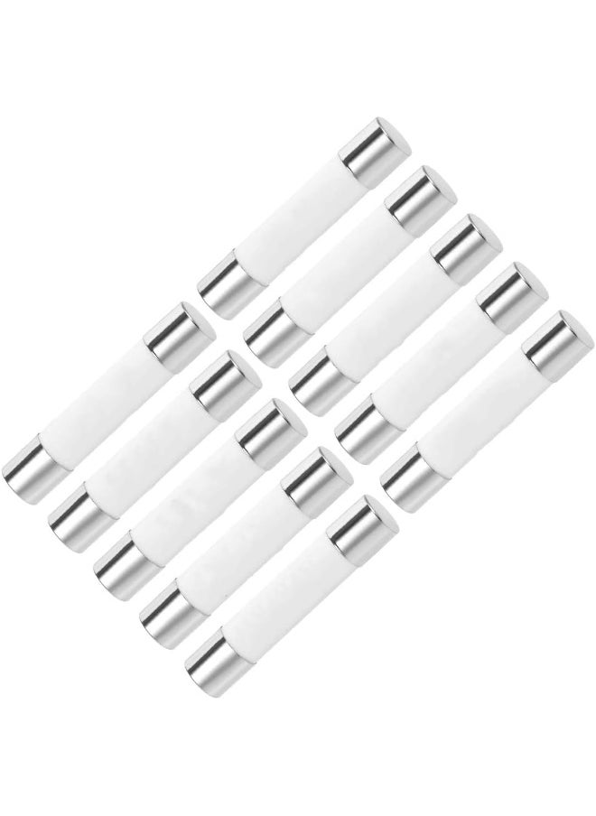 melfi Melfi 10pcs Ceramic Fuse 13A 6x25MM, BS1362 Porcelain Ceramic Bussmann Fuses, Replacement Fuse for Home Appliances PlugTops  - Image 3