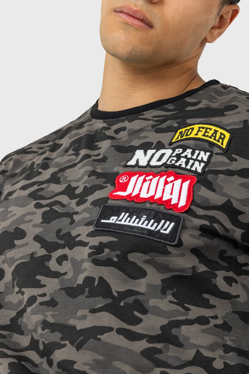 اف ان ال Black Camo T Shirt