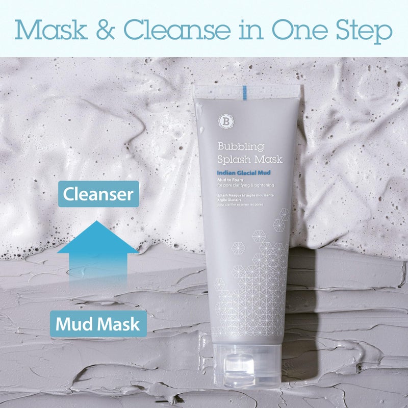 BLITHE Bubbling Splash Mask Pore Care for Face - Indian Healing Clay Mask Mud for Pore Tightening & Blackhead Remover, Korean Face Mask Skin Care for Oily Skin & Pimple 4 Fl Oz - Image 2