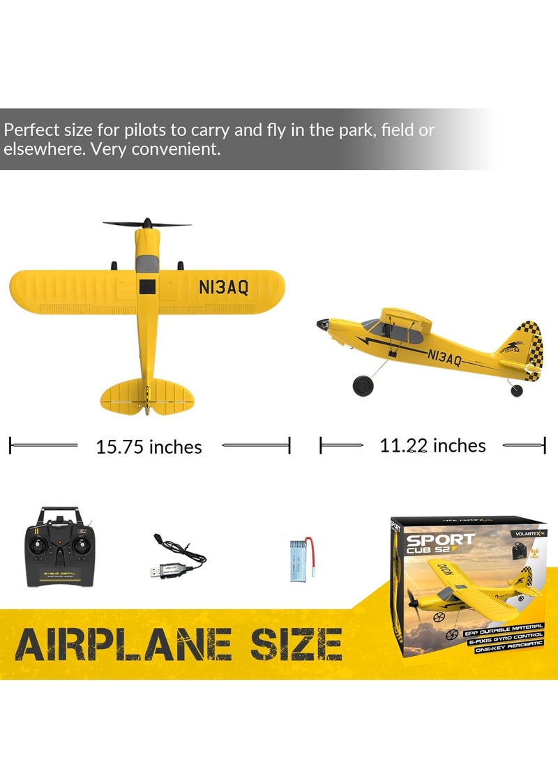 KASTWAVE - RC Plane, Trainer Sport Cub 3CH Remote Control Airplane, with Prop Saver, 6-Axis Gyro Stabilizer & 3 Modes to Fly, Radio Controlled Aircraft RTF, RC Glider, Easy to Fly for Adults Kids Beginners Boys - Image 1