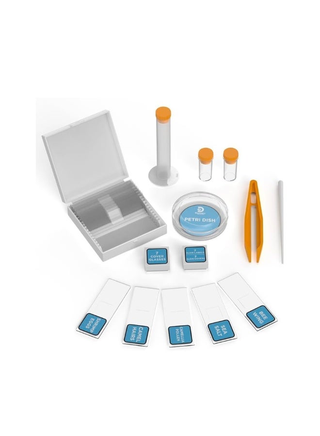 Discovery Mindblown - Kids Microscope Set - Early Explorers Microscope with Built-In Light and Tools - Science Experiments for Kids - Science Kit for Children - 41 Pcs - Image 2