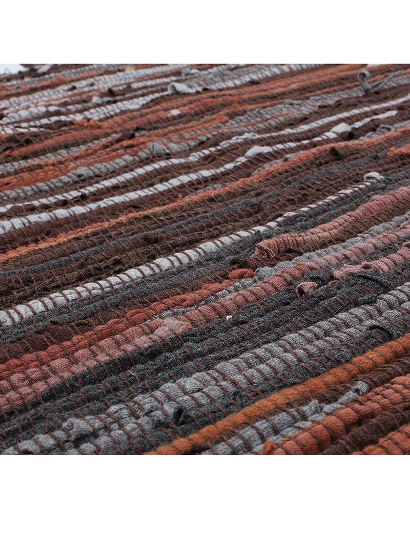 جروستيدي متعدد الألوان المنسوجة يدويا هامش منطقة حمام حصيرة السجاد شرابة - Image 4