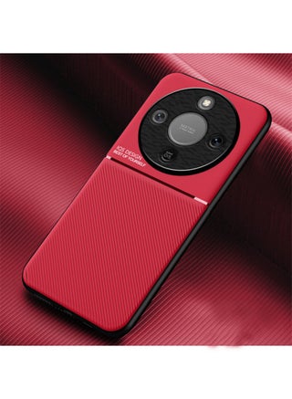 Protective Case Cover For Honor X9d High End Business Light Luxury, Mobiles Accessories portector Protection Scratch-Resistant, Shockproof Slim Phone Case (Red) - view 3