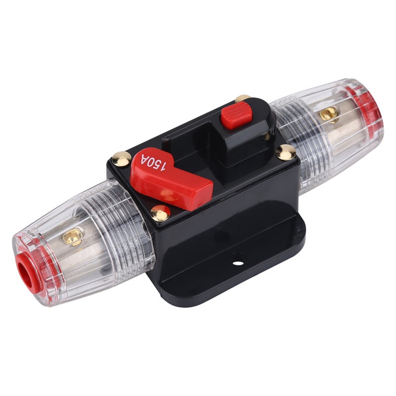 Car Audio Fuse Holder 150A Alloy Material High Conductivity - High Temperature Resistance Flat Tube Fuse for Overload Protection of Car Stereo Video System - Image 4